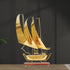 Brass Ship With Wooden Base Sheet 5.664kg